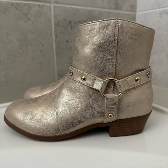 JESSICA SIMPSON Big Girls Gold Boots Size 5 - Picture 8 of 16